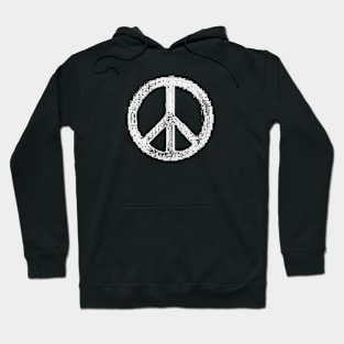 Pixelated Peace Sign Hoodie